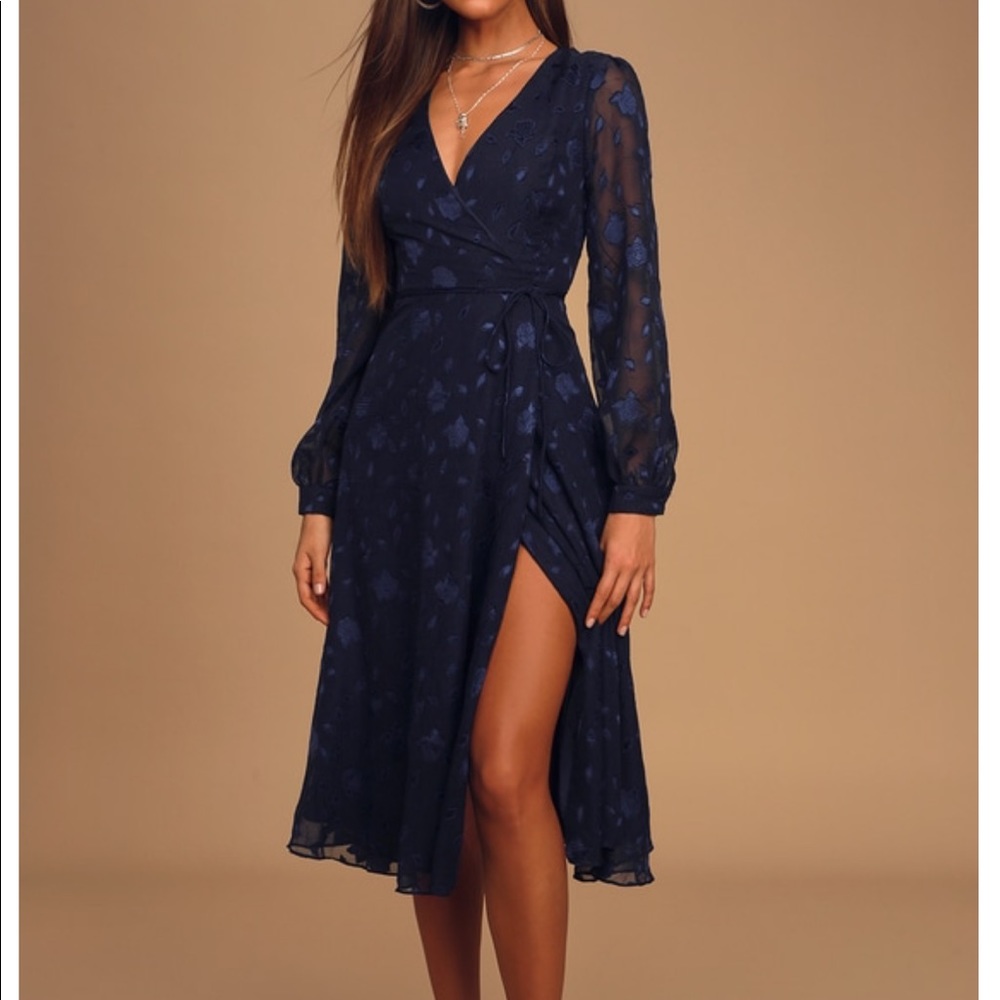 Blue wrap dress — BNWT - Picture 3 of 6